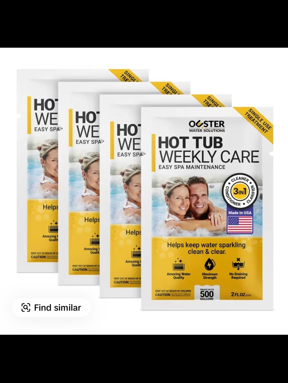 Ouster Hot Tub Weekly Care - 3-in-1 Cleaner, Conditioner & Clarifier